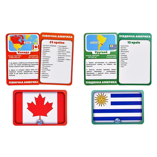 Карткова гра "Країни світу" Strateg 30952 інструкція, 220 карток - фото 3