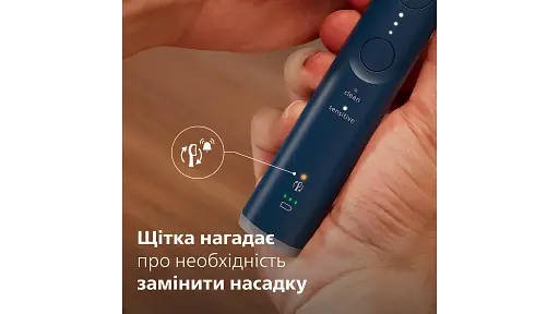 Электрическая зубная щетка Philips Sonicare HX7403/05 серии 6100 бело-синяя - фото 10