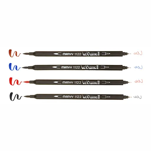 Маркер для бумаги 0.75 мм 1-6 мм 1122-S Le Plume II Marvy - фото 1