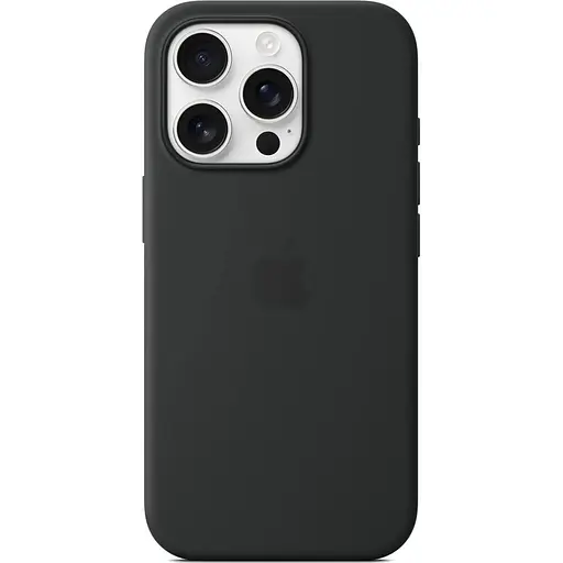 Оригинальный силиконовый чехол Apple Silicone Case with MagSafe для Iphone 16 Pro Midnight Black MYYJ3ZM/A - фото 6