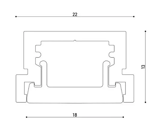 LED Профіль алюмінієвий підлоговий. Розсіювач PC в комплекті. 2м KLOODI KLP2213 2 - фото 5