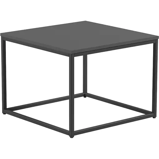 Стіл журнальний лофт Orange-Line ОП-191 600х600х450 мм Чорний/Сірий графіт