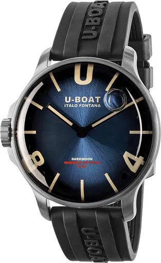 Часы U-Boat Darkmoon 44mm Blue SS Soleil 8704/D