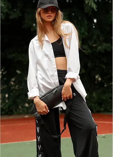 Женская сумка-бананка Sambag HOLSTER MSH Черная 36 х 14 х 4 см (87113001) - фото 9