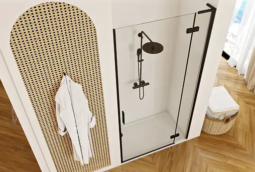 Душевые двери Rea Hugo 80 black REA-K6603 - фото 5