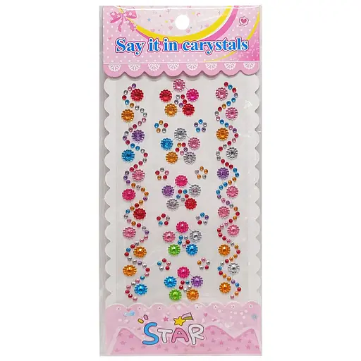 Наклейка камені "Зіроньки" XY-005 для авто, ноутбуків, телефонів Вид 7