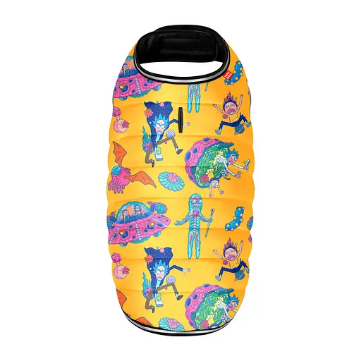 Курточка-накидка для собак Waudog Clothes, рисунок "Рик и Морти 3", XXS, А 23 см, B 29-36 см, С 14-20 см - фото 3