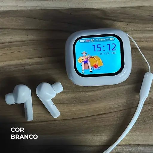 Наушники беспроводные Wisme WT-7 с сенсорным экраном White (17826) - фото 4