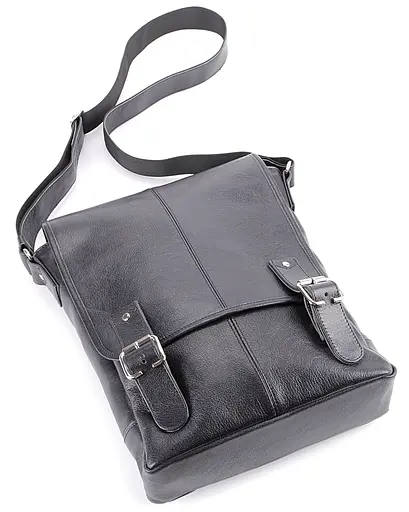 Чоловіча шкіряна сумка SHVIGEL 22х23х7 см sum0026529 - фото 6