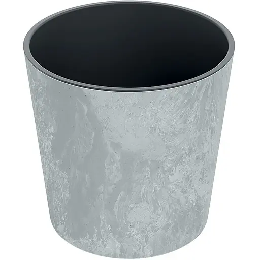 Горшок для цветов Prosperplast Urbi Round Beton Effect 2 в 1 с вкладышем 17 л бетон мармуровий (88410-422)