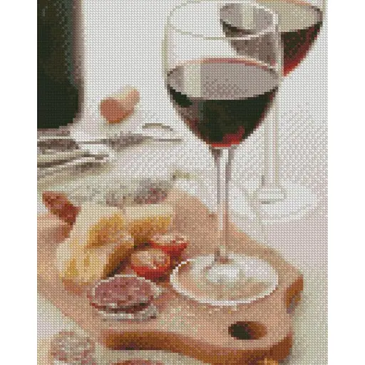 Алмазна мозаїка Келихи з коханням Strateg HX444 30х40 см - фото 1