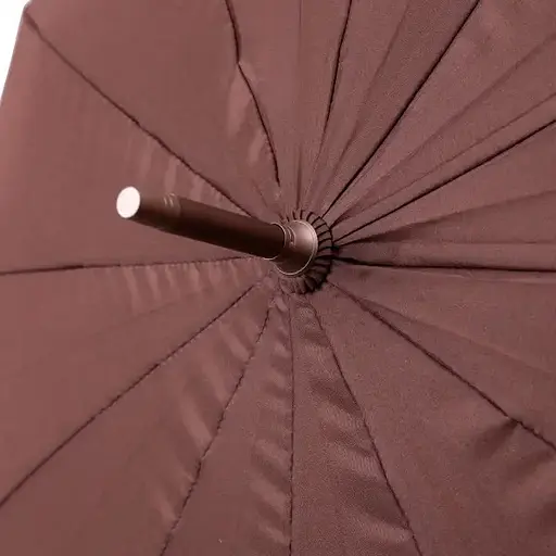 Зонт-трость Yiwu HP-23-16BR полуавтомат складной 120 см коричневый - фото 8