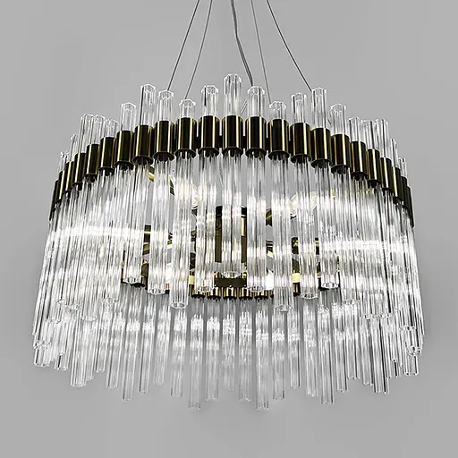 Элегантная модель подвесной люстры Ø 60 см Ст. MJ 230-600 AB | Line F - фото 5