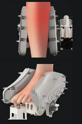 Массажер для ног Benbo AM-520-LUX (вибрация, компрессия, подогрев) Черный - фото 10