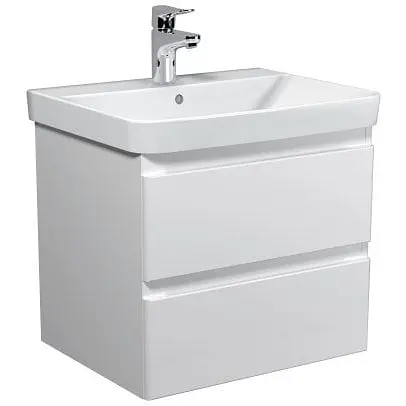 Тумба Мойдодир Unik 60-A Білий з умивальником Vivace 60 Білий - фото 1