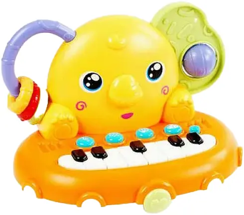 Розвивальне піаніно Слоник WToys, 78435, озвучене українською мовою, інтерактивний