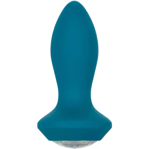 Анальна пробка Power Gem Vibrating Crystal Probe 10,7 см (блакитний)