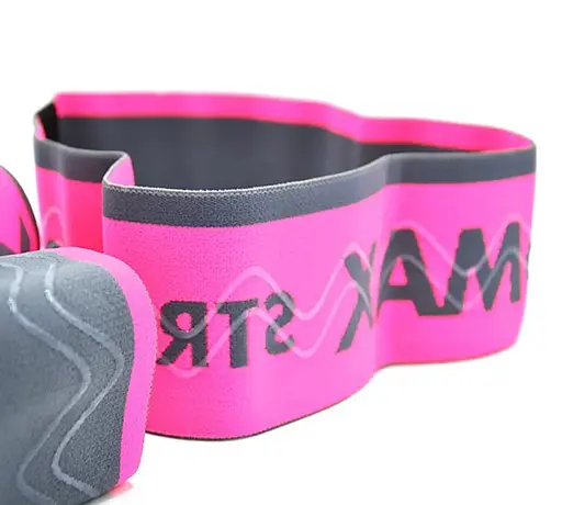 Набір тканинних гумок MadMax MFA-305 Hiploop для фітнесу та спорту 3 шт. Grey/Pink (MFA-305-3set) - фото 2