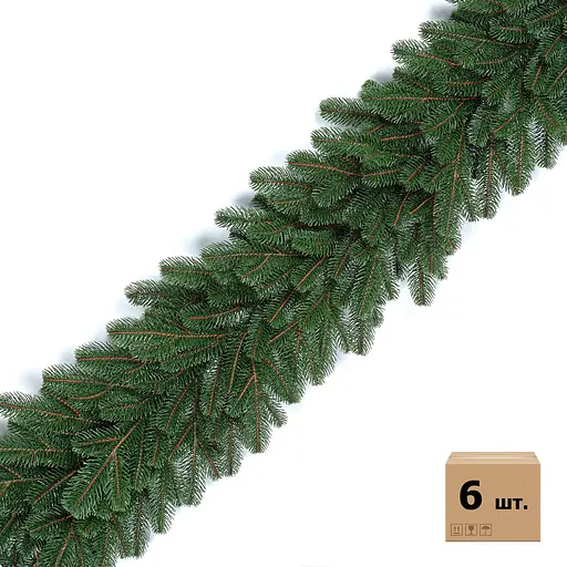 Хвойні гірлянди Hvoya Lux литі зелені (6 шт. x 1.2 м)