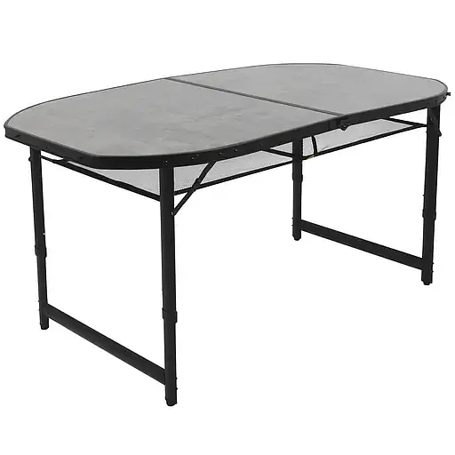 Стіл Bo-Camp Northgate Oval Black Grey 150 x 80 см (1404188) - фото 1
