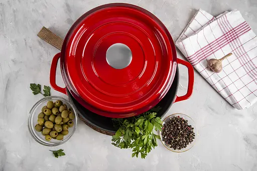 Кастрюля чугунная Ringel Essen с крышкой 22 см (2.9 л) (RG-2300-22) - фото 5