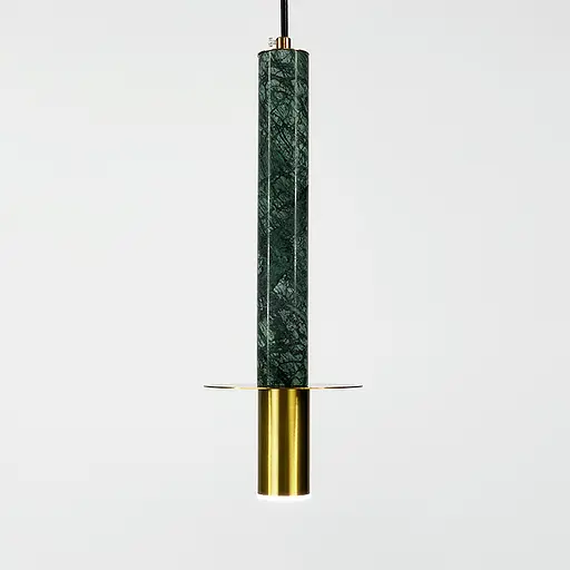 Підвіс Aurea із зеленим мармуровим плафоном в стилі Ар-деко Line.F SC 3/1 GR - фото 9