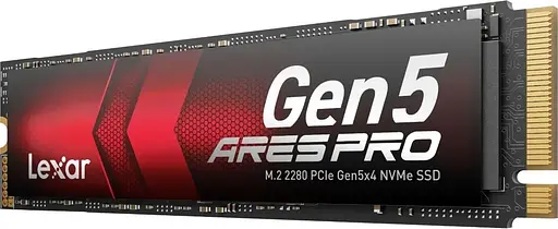 Накопитель SSD m.2 NVMe 1TB LEXAR ARES PRO PCIe 5.0 (LNMAESP001T-RNNNG) U1 - фото 2