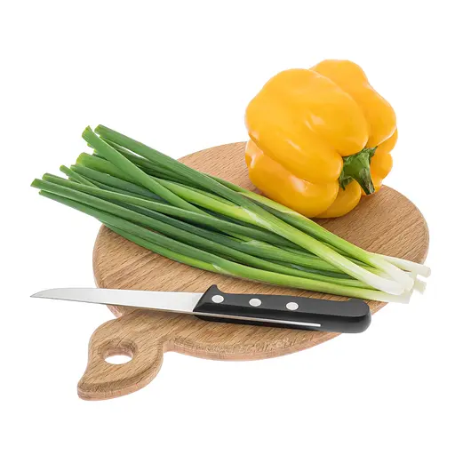 Доска кухонная разделочная деревянная из бука в форме яблока 27х20 см, Woodly Бежевый 86490 - фото 3