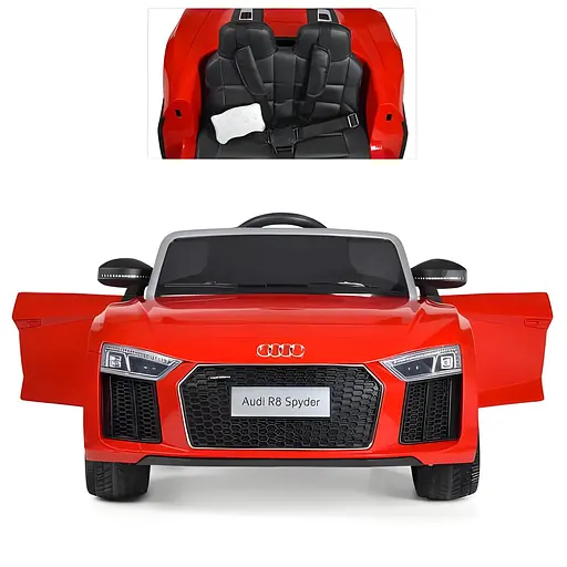 Електромобіль дитячий Bambi M 3449EBLR-3 Audi на пульті керування з музикою та світлом Червоний - фото 2