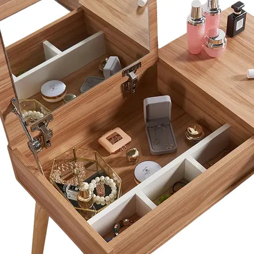 Туалетный столик Chomik Sector в скандинавском стиле с откидным зеркалом - фото 10