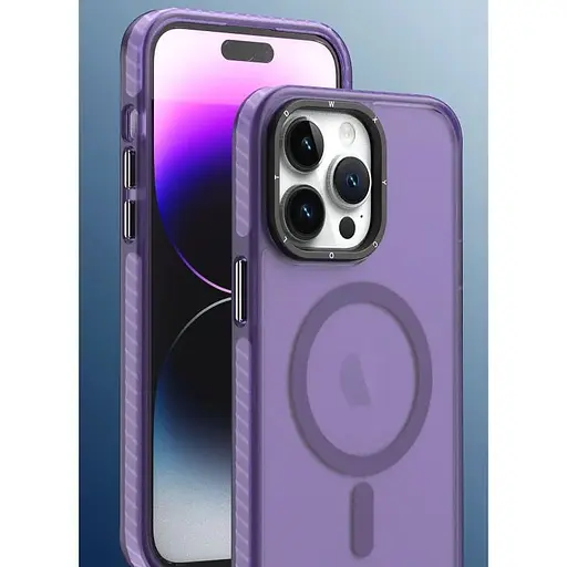 Чехол-накладка DK для Apple iPhone 12 Pro Max MagSafe Composite Matte (deep purple) - фото 5