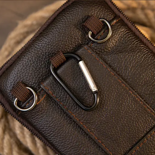 Кожаная сумка мужская Vintage 11х17,5х3,5 см sum0013967 - фото 7