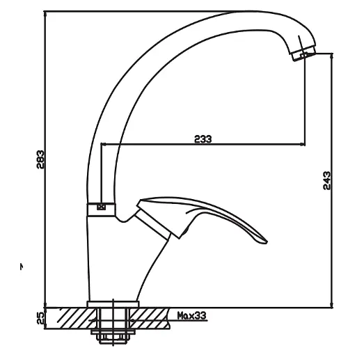 Змішувач для кухні Haiba MARS 777 HB0276 - фото 2