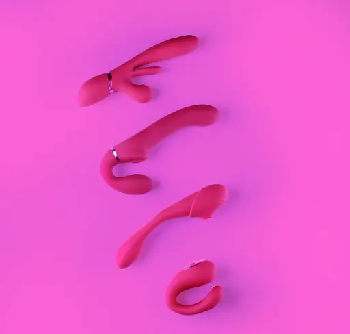 Вібратор Vive Yoko 19.7 см (фуксія) - фото 11