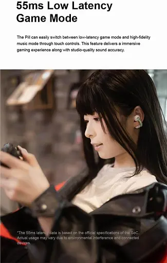 Наушники Moondrop Pill Green — беспроводные ENC, Bluetooth 6.0 - фото 6