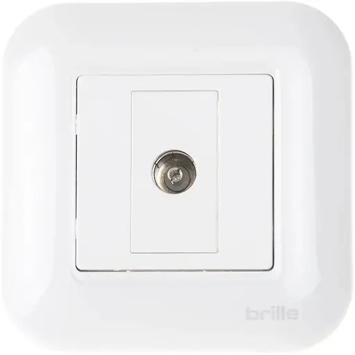 Розетка Brille TB-1TV WHite (135243)