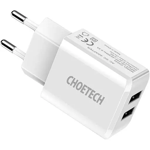 Зарядное устройство Choetech (2USBх2A) White (C0030) - фото 3