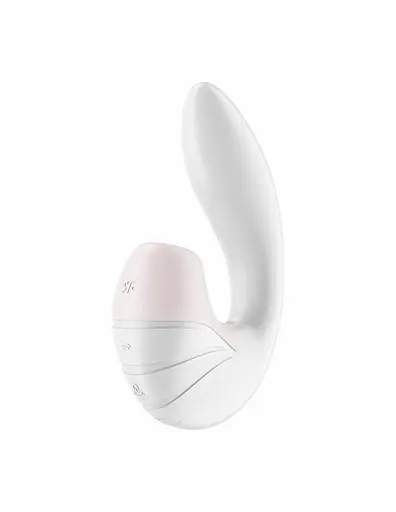 Вакуумний стимулятор клітора з вібраціє Satisfyer Supernova білий - фото 2