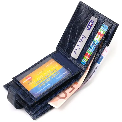 Мужской кожаный кошелек Canpellini 12.2х9.5х2 см acs0025624 - фото 5