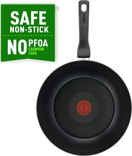 Сковорода WOK Tefal Titanium Force 3X, On 28 см (G3031932) с трехслойным титановым антипригарным покрытием Titanium 3Х - фото 3