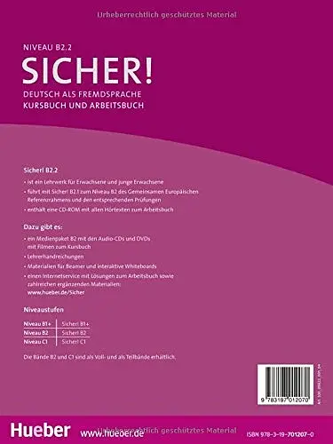 Sicher! B2.2 Kursbuch+Arbeitsbuch+CD zArbeitsbuch. Lektion 7-12 mit Audio-CD zu - фото 2