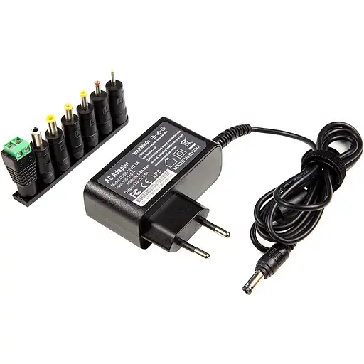 Універсальний блок живлення PowerPlant Q36 220V, 30W 12V 2.5A