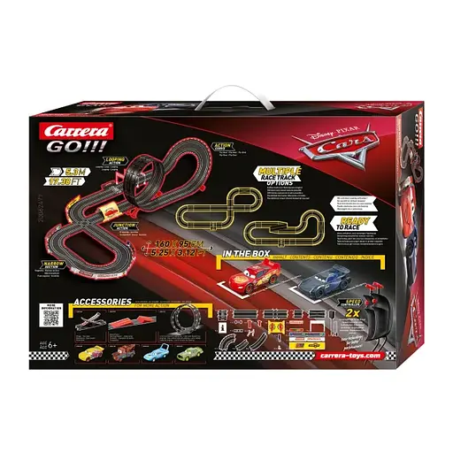 Гонная трасса детская Disney Pixar Cars Neon Nights – 5,3 м героями мультфильма "Тачки" - фото 3