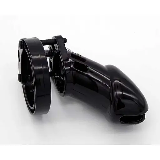 Пояс верности мужской пластиковый CB-6000 с замком Черный - фото 2