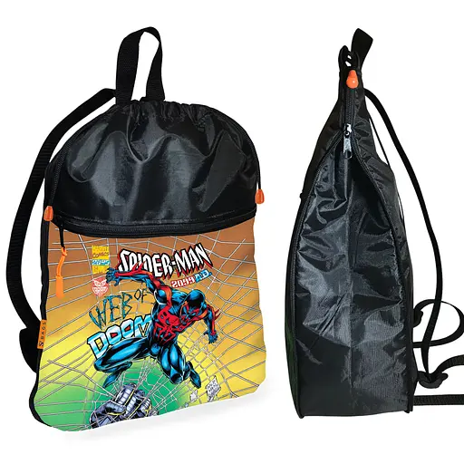 Школьный рюкзак детский Человек-паук + Сумка для обуви спортивной формы рюкзак-мешок мальчику (01892) - фото 2