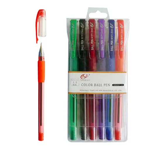 Набор шариковых ручек Tianjiao, 6 цветов