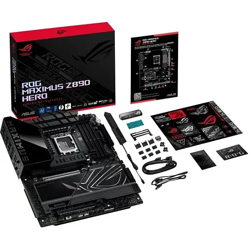 Материнская плата Asus ROG Maximus Z890 HERO s1851 Z890 4xDDR5 M.2 Thunderbolt HDMI Wi-Fi BT ATX - фото 3