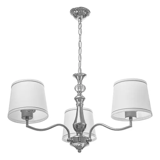 Люстра підвісна Brille прованс з абажуром E27 60W CH (BKL-658S/3)