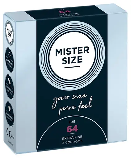 Презервативи Mister Size 64, 3 шт - фото 2