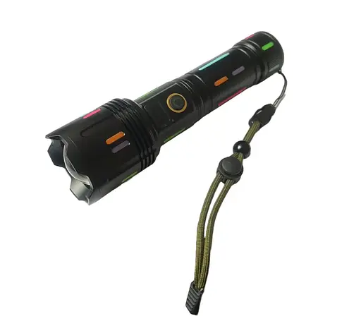 Аккумуляторный фонарь COBA G671/G25 с Power Bank, белым лазером и индикатором заряда - фото 2